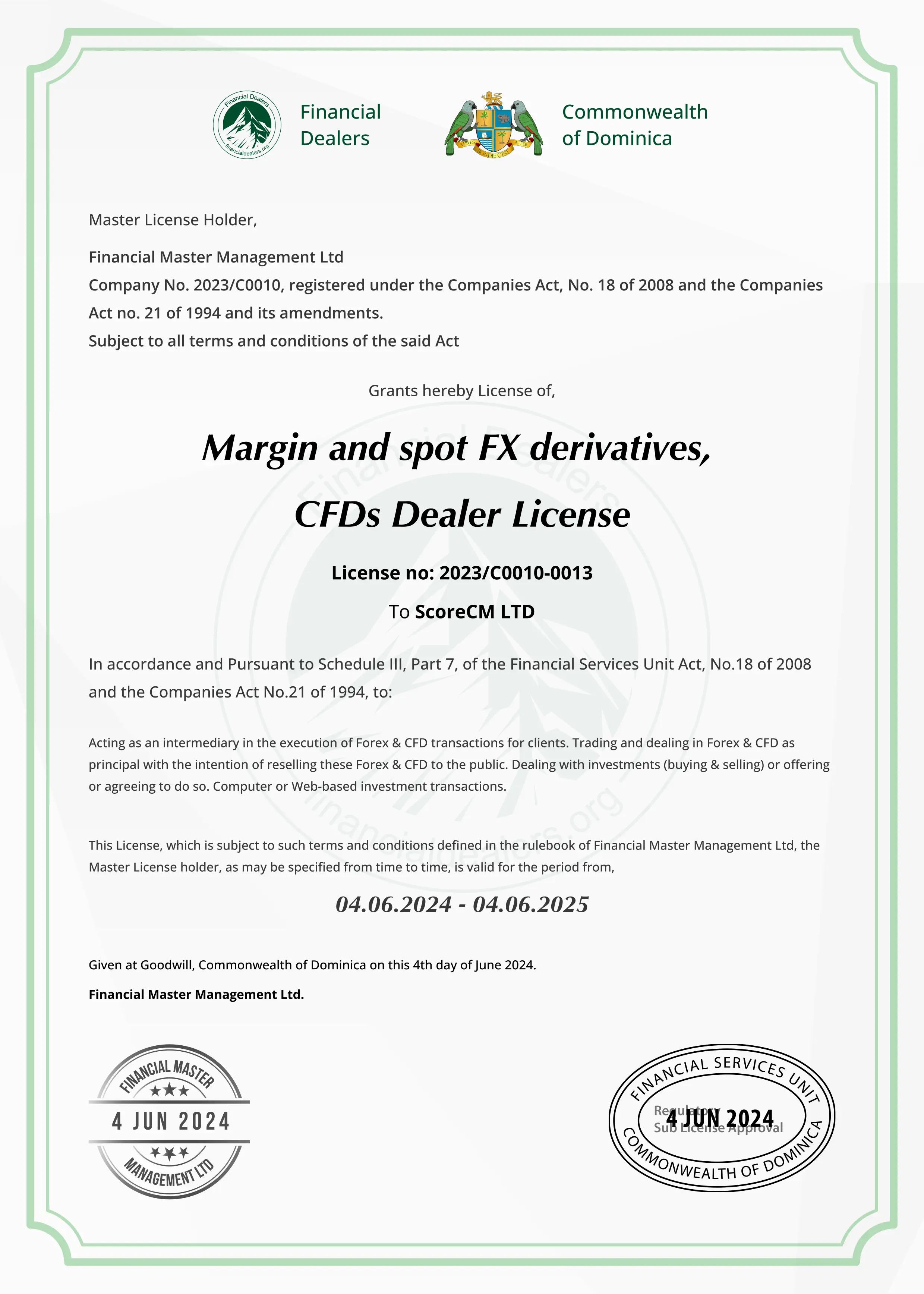 Dominica Licence